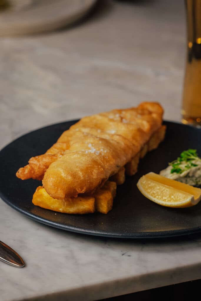 Fish and chips at Treadwell